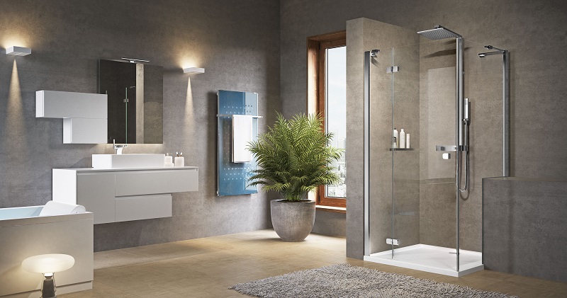 Cubicle Shower Alongside Tub